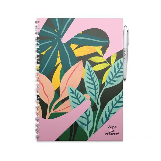 MOYU Uitwisbaar Notitieboek A4 - Love Garden - Premium Cover