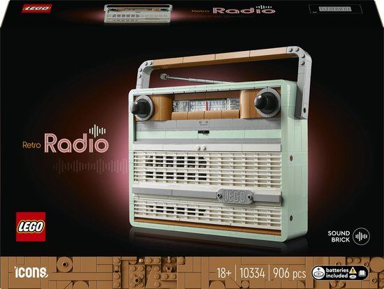 LEGO Icons Retro draagbare radio - 10334