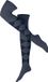 Burlington Marylebone lang gedessineerd wol overkniekousen dames blauw - maat 36-41