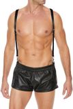 Shots - Ouch! Uomo Shots Splitleer Bretels voor Mannen One Size Zwart