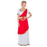 Boland Kostuum Romeinse Cecilia (XL) - Volwassenen - Vrouwen - Polyester - Multi