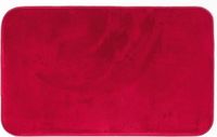 Flanouu Livetti Badkamermat Badmat Toiletmat Wcmat 50x80cm Flanel Carmine Rood