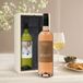 Belvy Coffret à vin rosé et blanc - Bouteille personnalisée