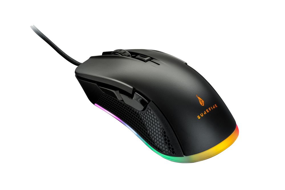 Surefire Gaming SureFire Buzzard Claw Gaming Mouse - USB - 7200 DPI - Black