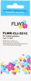FLWR - Cartouches / Canon CLI-551XL / cyan / Convient pour Canon