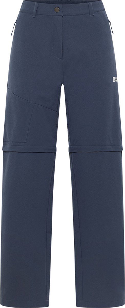 Jack Wolfskin PICO TRAIL ZIP OFF PANTS W Dames Outdoorbroek - midnight sky - Maat 42 R