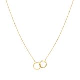Tamaris Halsketting, Halsschmuck met Infinity Anhängern, wasserfest van roestvrij staal, Gold