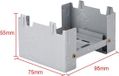 Kachel pliable, 98 x 75 mm, combustible solide, extérieur, armée, portable, pour combustion de bois