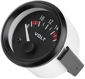 Merkloos / Sans marque Wan GmbH Universele 12V Voltmeter 52mm - Auto Voltage Meter Gauge