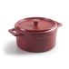 Lacor - 63397 - mini-braadpan met deksel, gemaakt van melamine, vaatwasmachinebestendig, BPA-vrij, Ø 14 cm, 640 ml, rood