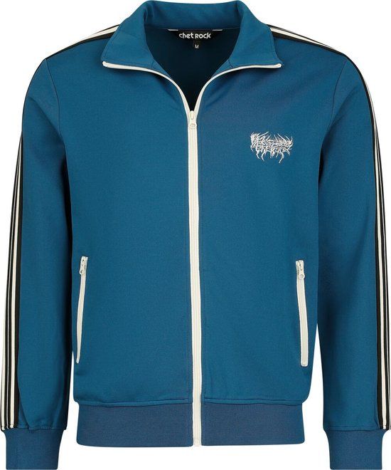 Chet Rock Bronx Tracksuit Jacket Heren Trainingsjas - blauw - S