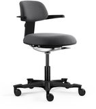 hjh OFFICE WORK 40 Werkstoel / draaistoel Zitting stof / rugleuning stof donkergrijs