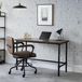 Bureau Ulmenhout, 120x55x74 cm, Mokka/Zwart