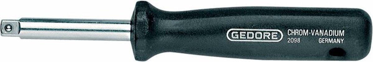 Gedore Vierkante steekgreep, 1/4" 6,3 mm aandrijving, voor handbediende dopsleutelinzetstukken, kogelvergrendeling, 2098