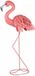 Sunnydays Flamingo Dierenbeeld - op 1 been - ijzer / metaal - 34 x 16 x 83 cm - tuindecoratie