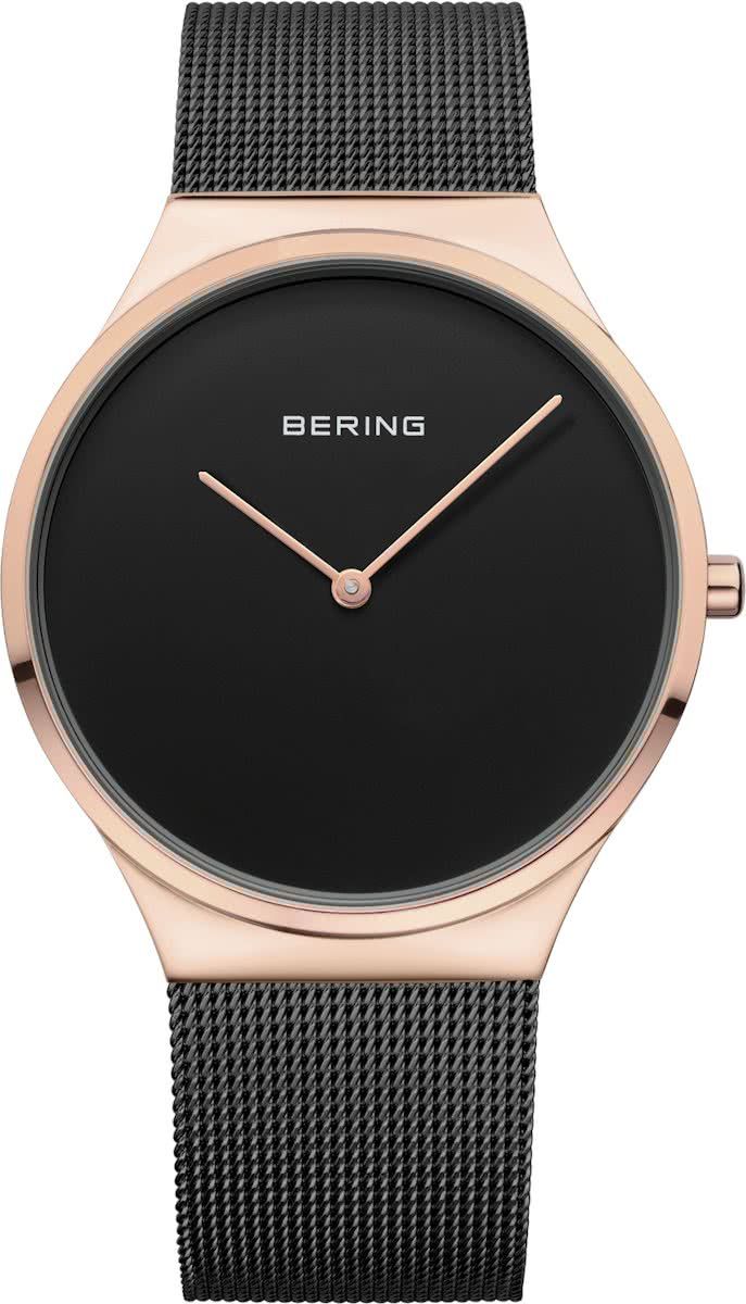 Bering 12138-166 - Horloge - Staal - Rosékleurig - 38mm