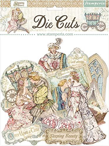 Stamperia International Die Cuts-Sleeping Schoonheid, Diverse, Tas