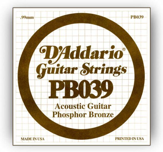 D'ADDARIO PB039 losse snaar voor akoestische westerngitaar