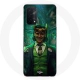 Oppo Etui voor Oppo A74 Loki Thor Ragnarok met Helm Poster Karakter Serie Seizoen 1 Maniacase