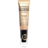 Revolution Superfix Glow Primer gezichtsfixeergel, stralende afwerking, langdurige grip, veganistisch en dierproefvrij, 24 ml