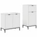 vidaXL Meuble de salle de bain laqué blanc brillant 39,5 x 36 x 88 cm