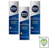 NIVEA MEN 3 x Gel hydratante anti-âge avec hyaluron - 50 ml