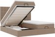 vidaXL Lit coffre avec matelas 180x200cm similicuir cappuccino