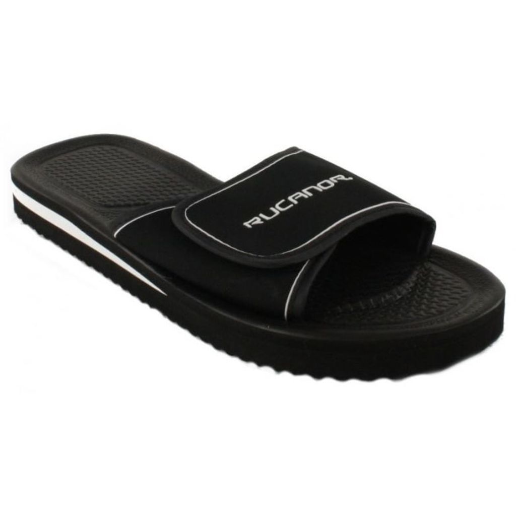 rucanor Bad - Slippers - Unisex - Maat 38 - Zwart/Wit