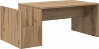 vidaXL Salontafel Artisan Eiken 90 x 45 x 35 cm Bewerkt hout