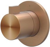 IVY Tribe Symmetry Afbouwdeel voor Inbouwstopkraan met Rond Rozet - Geborsteld RVS316 - Mat Koper PVD