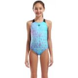 Arena Eénpiece zwempak met rugopening voor meisjes - 6-8 jaar - water multi-black