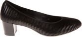 Ara 11486 pump maat 4 zwart nubuck blokhak puntige neus 3-4 cm G wijdte 37
