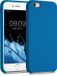kwmobile telefoonhoesje geschikt voor Apple iPhone 6 / 6S - Hoesje met siliconen coating - Smartphone case in rifblauw