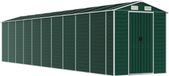 vidaXL Tuinschuur - 191x895x198 cm - Gegalvaniseerd Staal - Groen