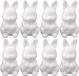 Merkloos Piepschuim hobby vorm - 8x - haas/konijn - 8 cm - DIY knutsel figuren om te versieren