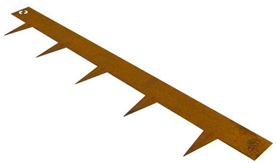 Multi-Edge kantopsluiting Cortenstaal 100x17,5 cm - per 6 stuks