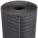 vidaXL Balkonscherm Donkergrijs 1000 x 80 cm Poly Rattan