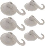 Benson Zuignaphaakjes - 8x - wit - kunststof - draagkracht 2 kg