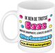 Bellatio Decorations cadeau mok voor baas - grappig - keramiek - 300 ml