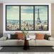 Paris Stickers Trompe L'Oeil Fenêtre - 120 x 200 cm
