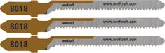 wolfcraft - 3 decoupeerzaagbladen voor Triplex - 20mm - HCS met T-schacht