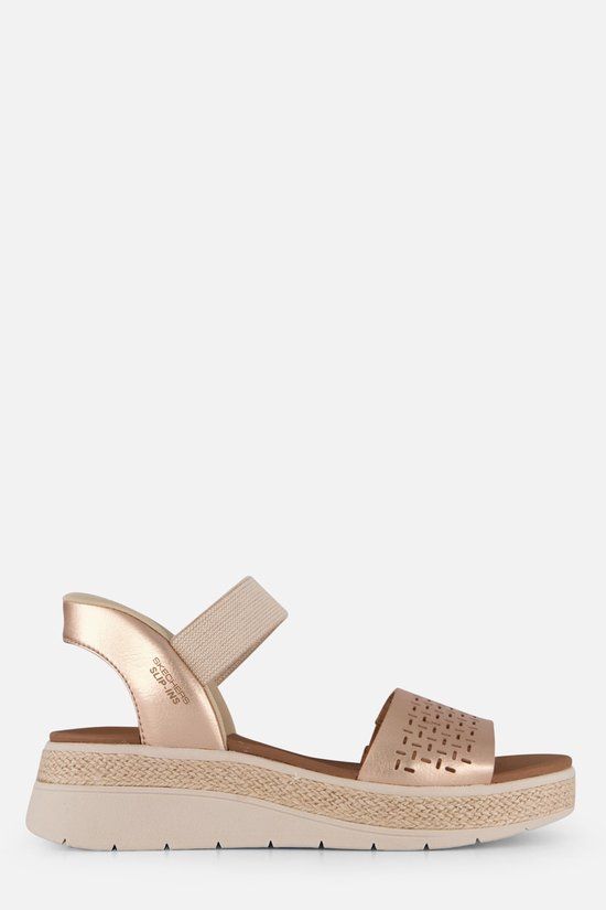 Skechers Slip-ins Bobs Sun Ray - Step Aside - Dames Sandalen - Goud - Maat 41