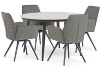Lifestyle Garden Furniture Lifestyle Andorra/Vienna 120 cm dining tuinset 5-delig