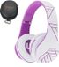PowerLocus P2 - Draadloze Over-Ear Koptelefoon - Bluetooth 5.3 - Wit/Paars