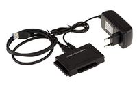KALEA-INFORMATIQUE Convertoradapter voor IDE 40 44 en SATA 2,5 3,5 naar USB 3.0 harde schijven, ondersteunt 3 schijven tegelijk (USB3 5G)