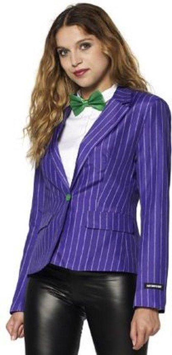 Suitmeister The Joker™ Dames Carnavals Jasje - Maat L - Paars - Polyester