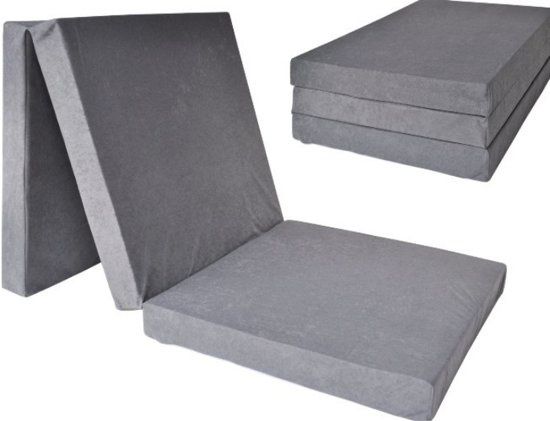 Viking Choice Logeermatras - grijs - 195 x 60 x 10 cm