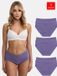 Tazzio dames onderbroeken, set van 3 stuks slips F920 paars S
