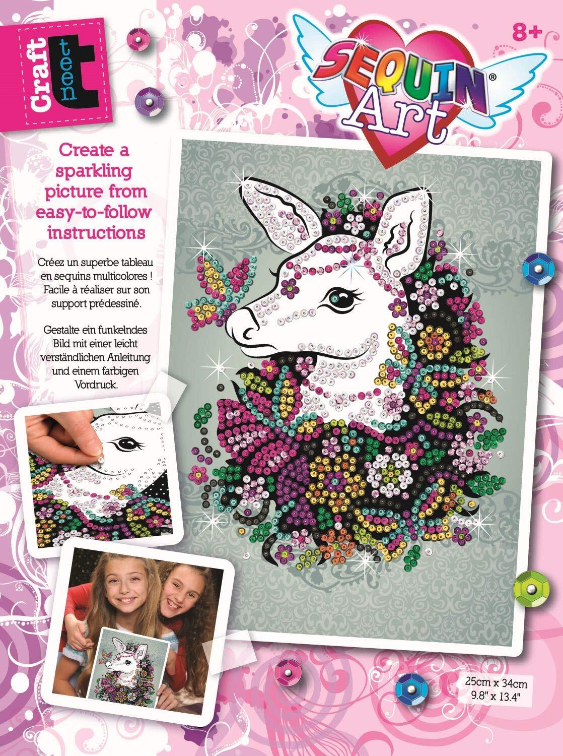 Mammut Sequin Art • Craft teen doe hinde