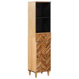 vidaXL Badkamerkast Bruin 38 x 33,5 x 160 cm Massief Mango Hout
